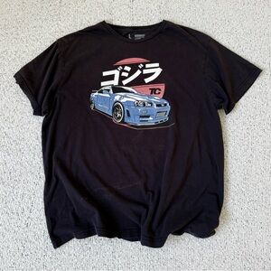 Tuner Cult T-Shirt Mens L Black JDM Graphic Tee Japan